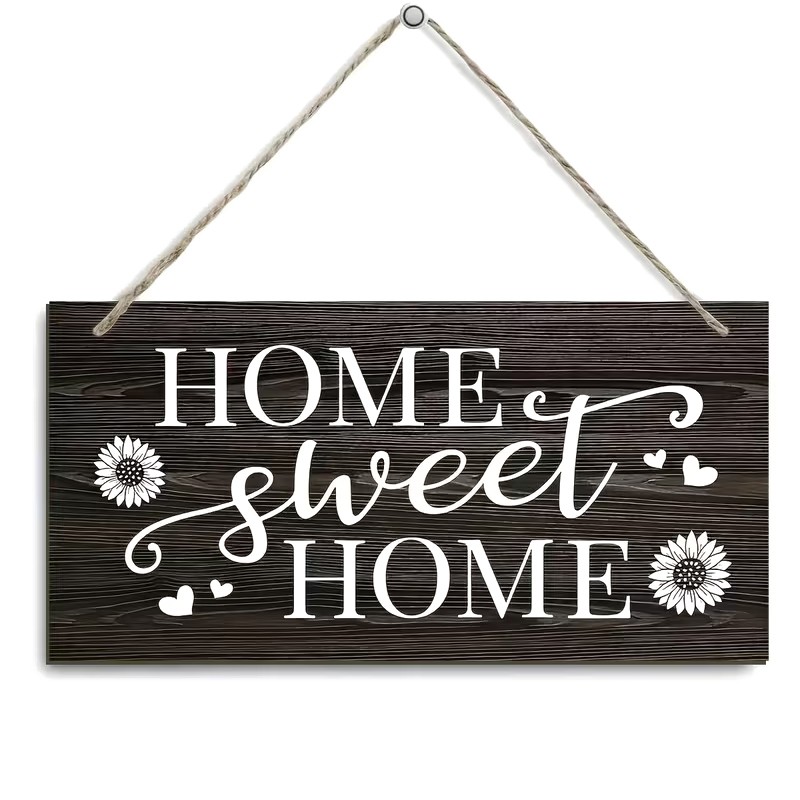 Dekoratives Holzschild – Home Sweet Home 30x15cm