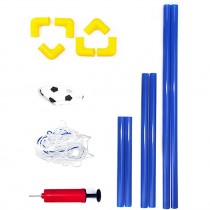 Mini Fussballtor-Set - 60x41 cm blau gelb