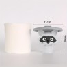 WC-Papierhalter Waschbär, Toilettenpapierhalter, 1 Stück weiss
