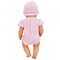 Body, Puppenkleidung rosa mit Giraffe für Babypuppen 35–43 cm