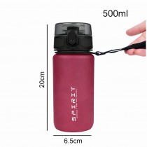 Trinkflasche Spirit 500ml – mit Zeitmarkierungen & Trageschlaufe Rot