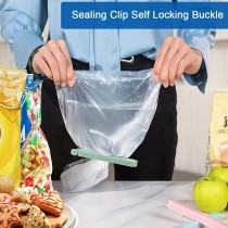 10 Stück Lebensmittelbeutel Clips, Verschlussclips, Pastell Rosa Blau