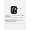 LED-Digitaluhr Vita mit Silikonarmband Rosa