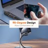 90 Grad Winkel Ladekabel 100cm – USB-C / USB-A