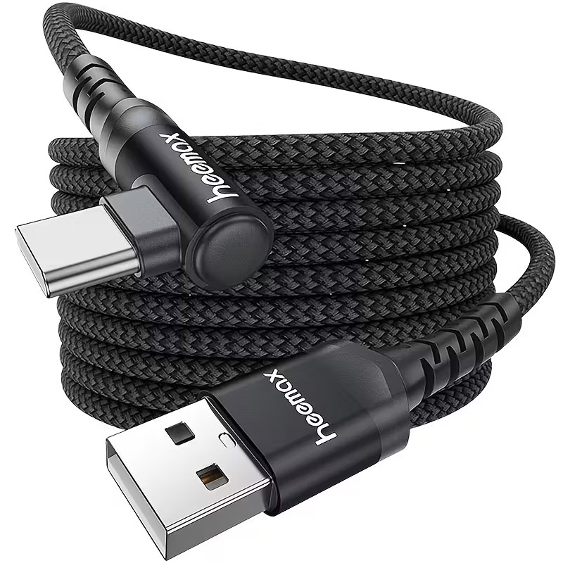 90 Grad Winkel Ladekabel 100cm – USB-C / USB-A