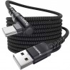 90 Grad Winkel Ladekabel 100cm – USB-C / USB-A