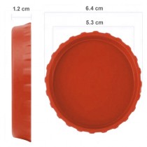 Wiederverwendbarer Getränkedose Deckel, Dosen Abdeckung aus Silikon Rot