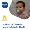 Mam Original Start Night Silikon Schnuller 2 Stück, 0-2 Monate