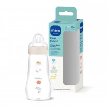 Mam Feel Good Babyflasche aus Glas 260ml, ab 0 Monate Robbe