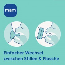 Mam Feel Good Babyflasche aus Glas 260ml, ab 0 Monate