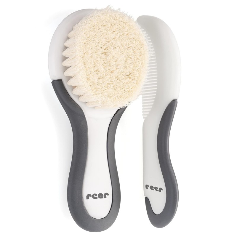 Reer BabyCare Haarpflegeset 2-teilig Grau, Weiss