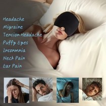 Gel Kühlmütze, Migräne Mütze, Eiskappe Schwarz  Migräne Maske