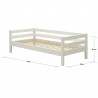 Flexa Classic Bett 90x200 cm, Weiss lasiert