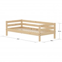 Flexa Classic Bett 90x200 cm, Natur