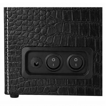 Uhrenbeweger für 4+6 Uhren, Watchwinder Krokodilmuster mit weissen Nähten