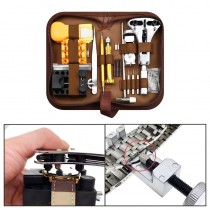 150-teiliges Uhrenwerkzeug-Set zur Armbandanpassung & Uhrenreparatur Braun