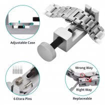 150-teiliges Uhrenwerkzeug-Set zur Armbandanpassung & Uhrenreparatur Braun