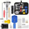 147-teiliges Uhrenreparatur-Werkzeugset zur Uhrenwartung & Armbandanpassung Schwarz