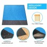 Wasserdichte Outdoordecke mit Tasche 200x210cm Blau