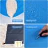 Wasserdichte Outdoordecke mit Tasche 140x200 cm Blau