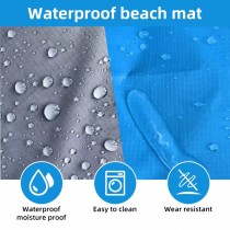 Wasserdichte Outdoordecke mit Tasche 140x200 cm Blau