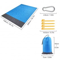 Wasserdichte Outdoordecke mit Tasche 140x200 cm Blau