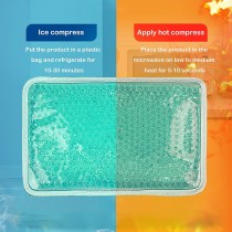 Wiederverwendbares Gel Pearl Ice Pack – Cold Kompresse mit Stoffrückseite Grün