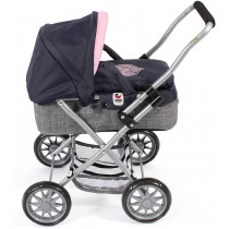 Chic 2000 Puppenwagen Smarty Melange Navy-Grau