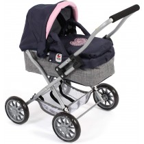 Chic 2000 Puppenwagen Smarty Melange Navy-Grau