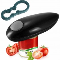 Elektrischer Dosenöffner mit Flaschenöffner Schwarz