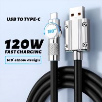 180 Grad Winkel Ladekabel USB-C / USB-A, 1m
