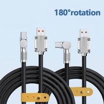 180 Grad Winkel Ladekabel USB-C / USB-A, 1m