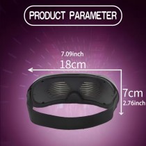 Vollfarb-LED-Brille mit App-Steuerung – Programmierbare RGB Partybrille