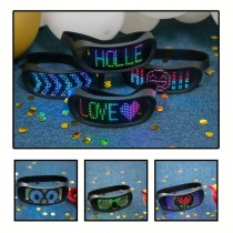 Vollfarb-LED-Brille mit App-Steuerung – Programmierbare RGB Partybrille