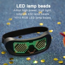 Vollfarb-LED-Brille mit App-Steuerung – Programmierbare RGB Partybrille