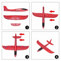 XL Wurfgleiter, Segelflugzeug, Styroporflieger Rot