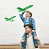 XL Wurfgleiter, Segelflugzeug, Styroporflieger Grün