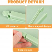 10 Stück Lebensmittelbeutel Clips, Verschlussclips, Pastell Grün