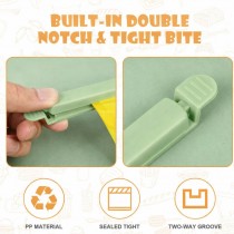 10 Stück Lebensmittelbeutel Clips, Verschlussclips, Pastell Grün
