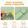 10 Stück Lebensmittelbeutel Clips, Verschlussclips, Pastell Grün