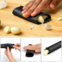 Knoblauchschäler, Knoblauchroller aus Silikon Schwarz