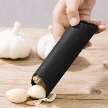 Knoblauchschäler, Knoblauchroller aus Silikon Schwarz
