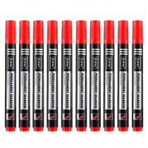 10 Stück Permanentmarker, Wasserdichte Marker Rot