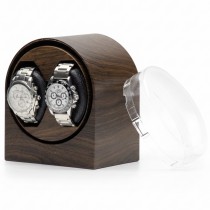 Uhrenbeweger für 2 Uhren, Watchwinder Walnuss