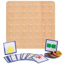 Geoboard, Geometrische Formen Motorikspielzeug Lernspielzeug