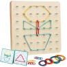 Geoboard, Geometrische Formen Motorikspielzeug Lernspielzeug