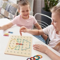 Geoboard, Geometrische Formen Motorikspielzeug Lernspielzeug