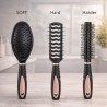 5-teiliges Haarstyling-Kamm-Set mit Spiegel & Halter
