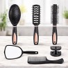 5-teiliges Haarstyling-Kamm-Set mit Spiegel & Halter
