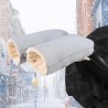 Warme Kinderwagen Handschuhe – Winddichte & extra dick gefütterte Handwärmer Grau